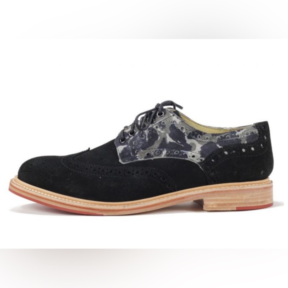 J.D.Fisk Grey Camo Suede Caldwell Oxford 11 NWT